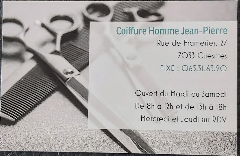 Coiffure Homme Jean-Pierre - Coiffure Mons - OneBooking